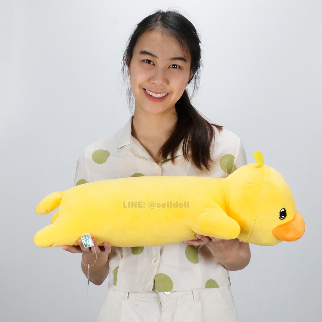 หมอนข้าง คาโมะ (ขนาด 23 นิ้ว) ลิขสิทธิ์แท้ / หมอนตุ๊กตา Kamo หมอน เป็ดคาโมะ Kamonohato ของขวัญ คาโมะ Kamo เป็ดเหลือง - รูปที่ 3