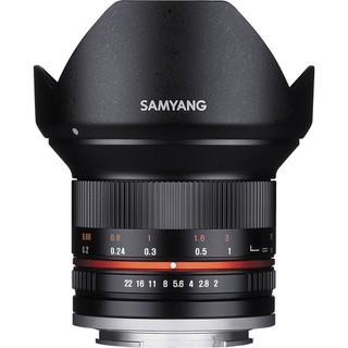 Samyang 12mm f/2.0 NCS CS Lens - [For Fujifilm X, Black]