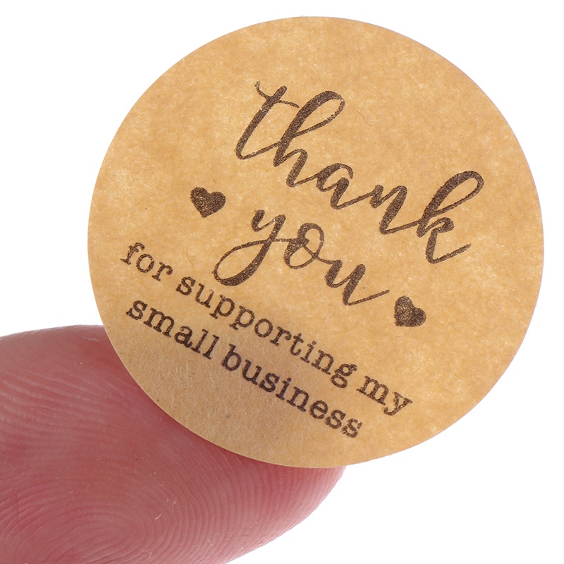 {FCC} Kraft Paper Thank You for Supporting My Small Business Stickers ...
