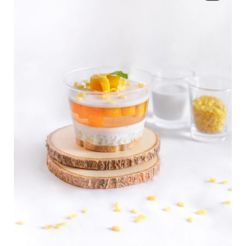 จานรองแก้วแบบแบน สีขาวและสีน้ำตาล p001,p002