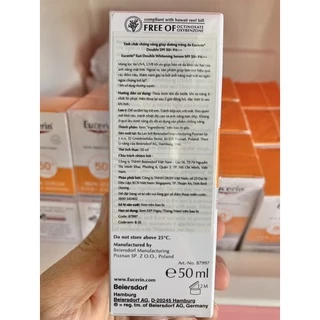 [Exp.2028] ฉลากไทย EUCERIN SUN SERUM Spotless Bringtening SPF50+ 50ML