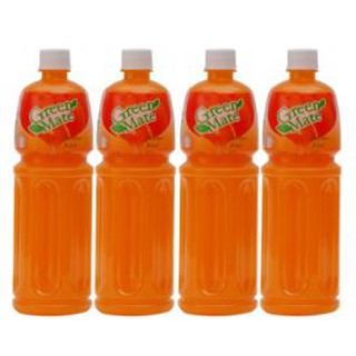 กรีนเมท น้ำส้ม25% ขนาด 1000ml ยกแพ็ค 4ขวด GREENMATE ORANGE JUICE 1L 1ลิตร