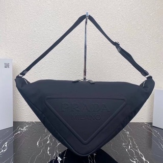 P / R / A / D / A TRIANGLE CANVAS BAG