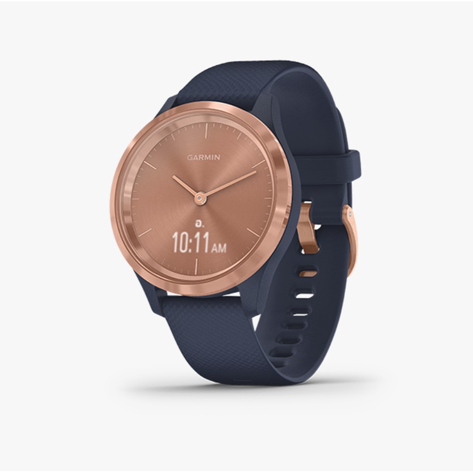 Garmin นาฬิกาข้อมือ vivomove 3S Navy with Rose Gold Hardware รุ่น  010-02238-83 | Shopee Thailand