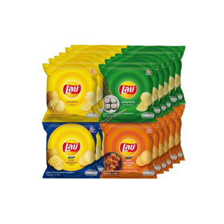 [ขายดี] Lays เลย์คลาสสิค ขนาด 13 กรัม แพ็ค12 (เลือกรสได้)-เมี่ยงคำครบรส