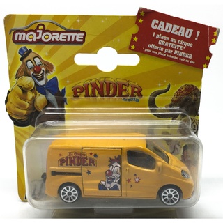 Majorette Pinder Collection - Renault Traffic - Yellow Color /scale 1/66 (3 inches) Short Package