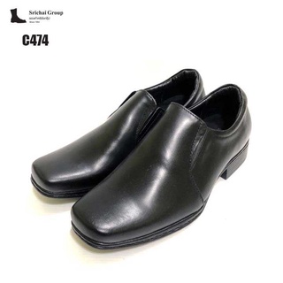 SrichaiShoes รุ่น C474 รองเท้าคัทชู หนังนิ่ม ทรงสวม