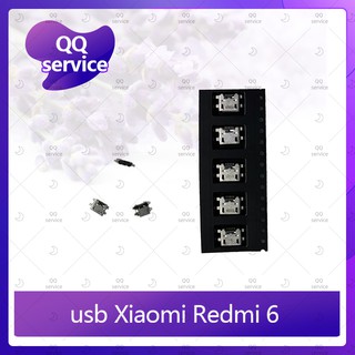 usb Xiaomi Redmi6  อะไหล่ตูดชาร์จ ก้นชาร์จ（ได้5ชิ้นค่ะ) อะไหล่มือถือ คุณภาพดี QQ service