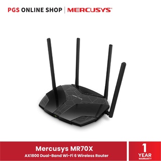 Mercusys MR70X (ไวร์เลสเร้าเตอร์) AX1800 Dual-Band Wi-Fi 6 Wireless Router