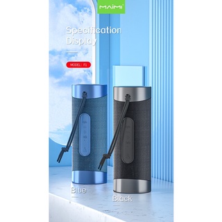 Maimi ลำโพงบลูทูธ Model F1 Speaker Bluetooth แบบพกพา สเตอริโอและเบส รับประกัน