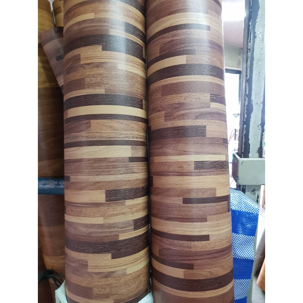 ส่งฟรีเก็บเงินปลายทางได้กระเบื้องยางม้วน.8มิลไม่มีผ้าผสม PVC100%กว้าง 1.5และ 2เมตรลาย3141