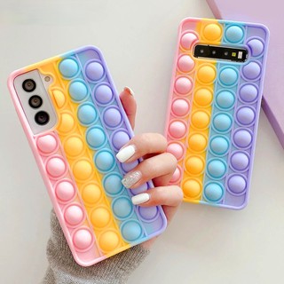 Samsung Galaxy S21 S20 S10 S9 Plus Ultra TIKTOK Pop It เคสโทรศัพท์คลายเครียด