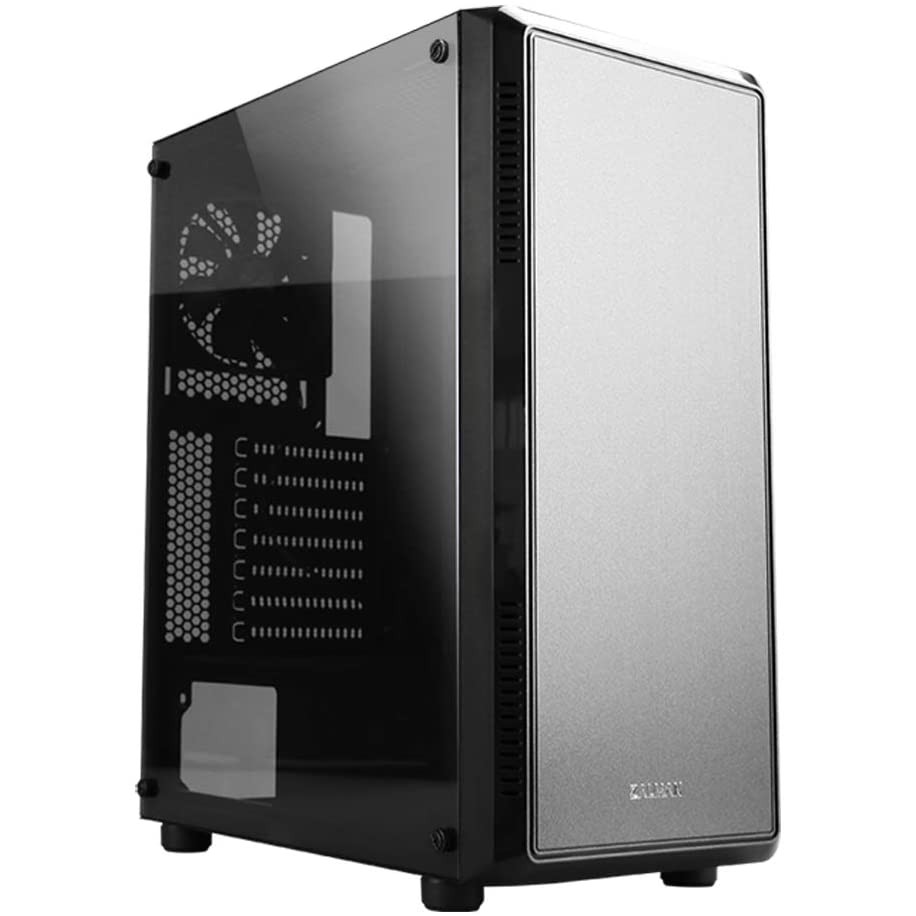 Zalman S4 ATX Mid Tower Gaming PC Case ,2 (Two) x 120mm Pre- Installed Fans, Acrylic Tinted Side Pan
