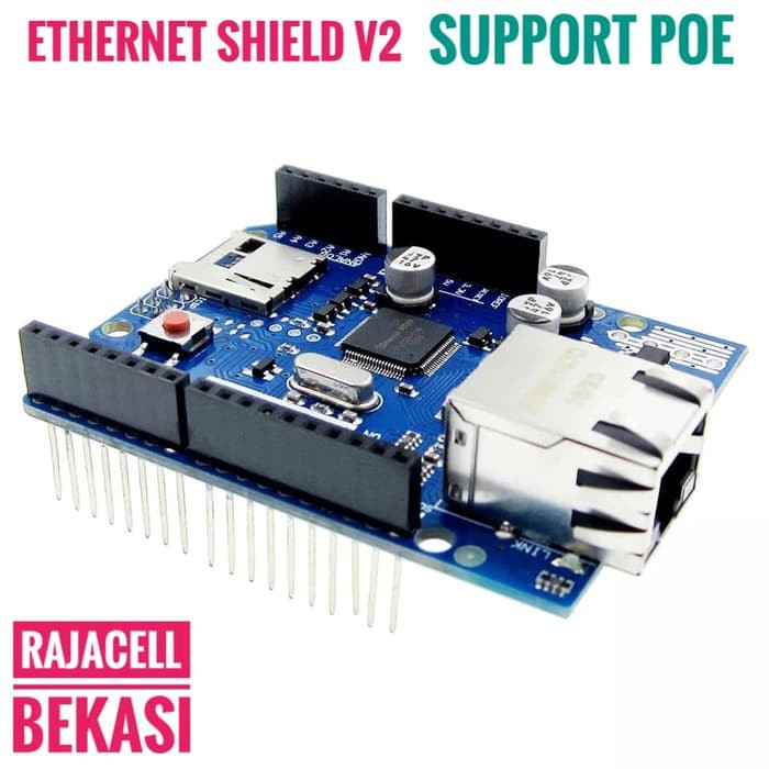 Ethernet Shield V2 W5100 R3 รองรับ PoE สําหรับ Arduino Uno Mega 2560 Nano