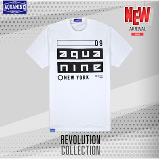 เสื้อยืด AQUANINE-REVOLUTION WHITE เสื้อยืดสีขาว ลิขสิทธิ์แท้