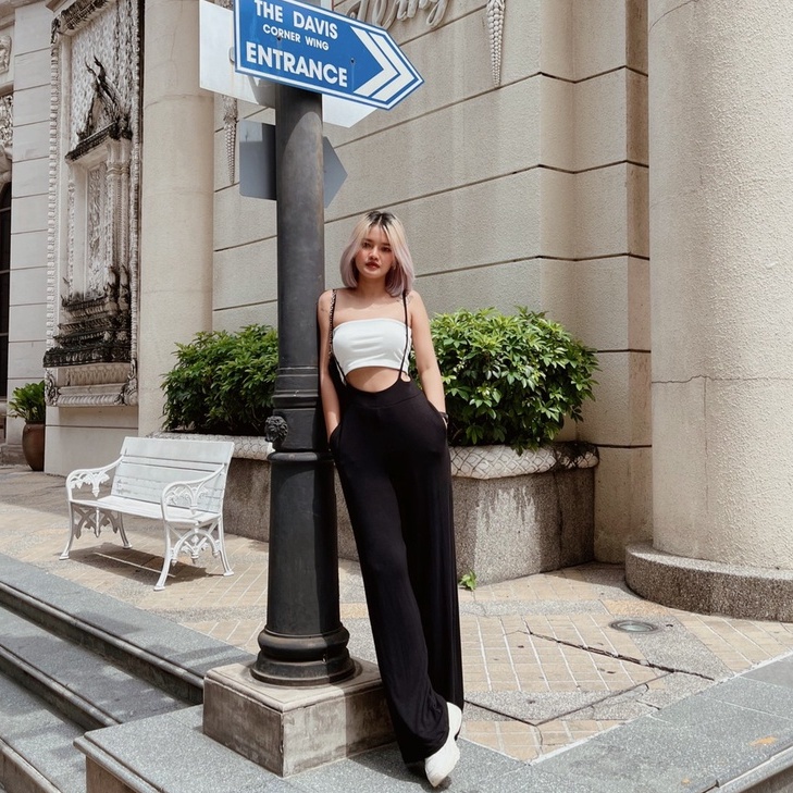 Jump Suit Pants กางเกงจั๊มสูท (1020)