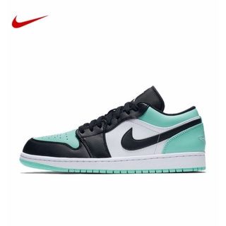 NIKE Air Jordan 1 Low Low Top Black Toe Mint Green ของแท้ 100% แนะนำ