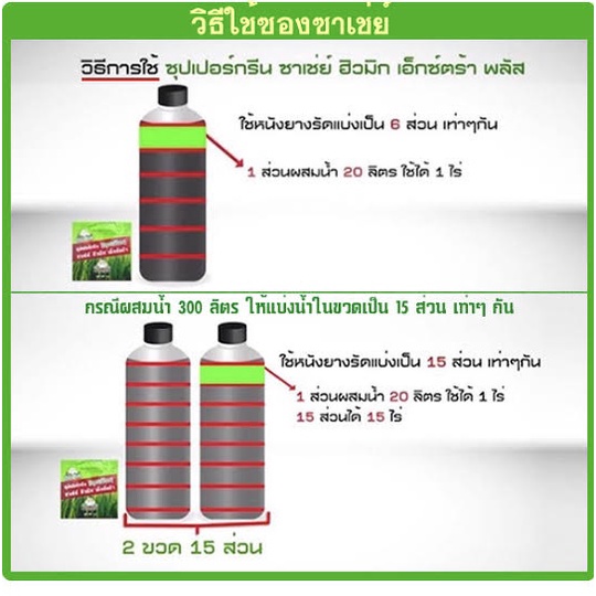 คุณเขียวนาโน(อีเขียวนาโนของแท้ 100% ส่งฟรี)ซุปเปอร์กรีนซาเช่ย์ฮิวมิกเอ็กตร้าพลัส ชุด 15 ซอง ซาเช่ย์