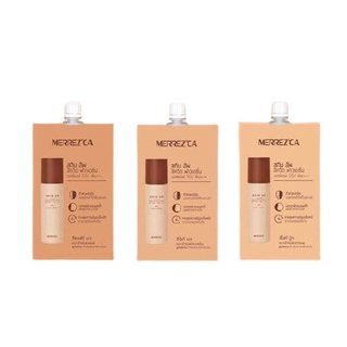 Merrezca Skin Up Liquid Foundation SPF50 PA+++ รองพื้น สูตรน้ำ แบบซอง (5ml.)