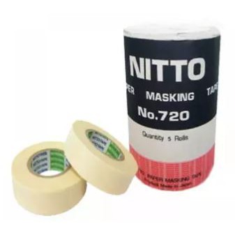 Nitto Paper Masking Tape เทปกาวย่น กระดาษกาว 18 mm x18 m