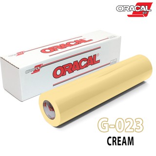 สติ๊กเกอร์ติดรถยนต์ Oracal 651-G023 สีครีมเงา