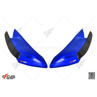 แฟริ่งครีบหน้า MOTOZAAA สีน้ำเงิน FOR YAMAHA R15 2017