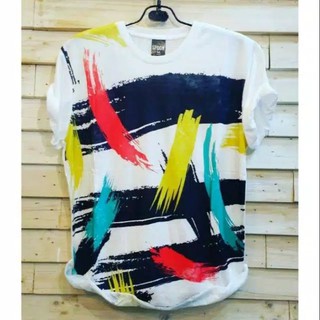 เสื้อยืดพิมพ์ลาย 3D Abstract Paint Bangkok Thailand นําเต็มรูปแบบสําหรับผู้ชาย