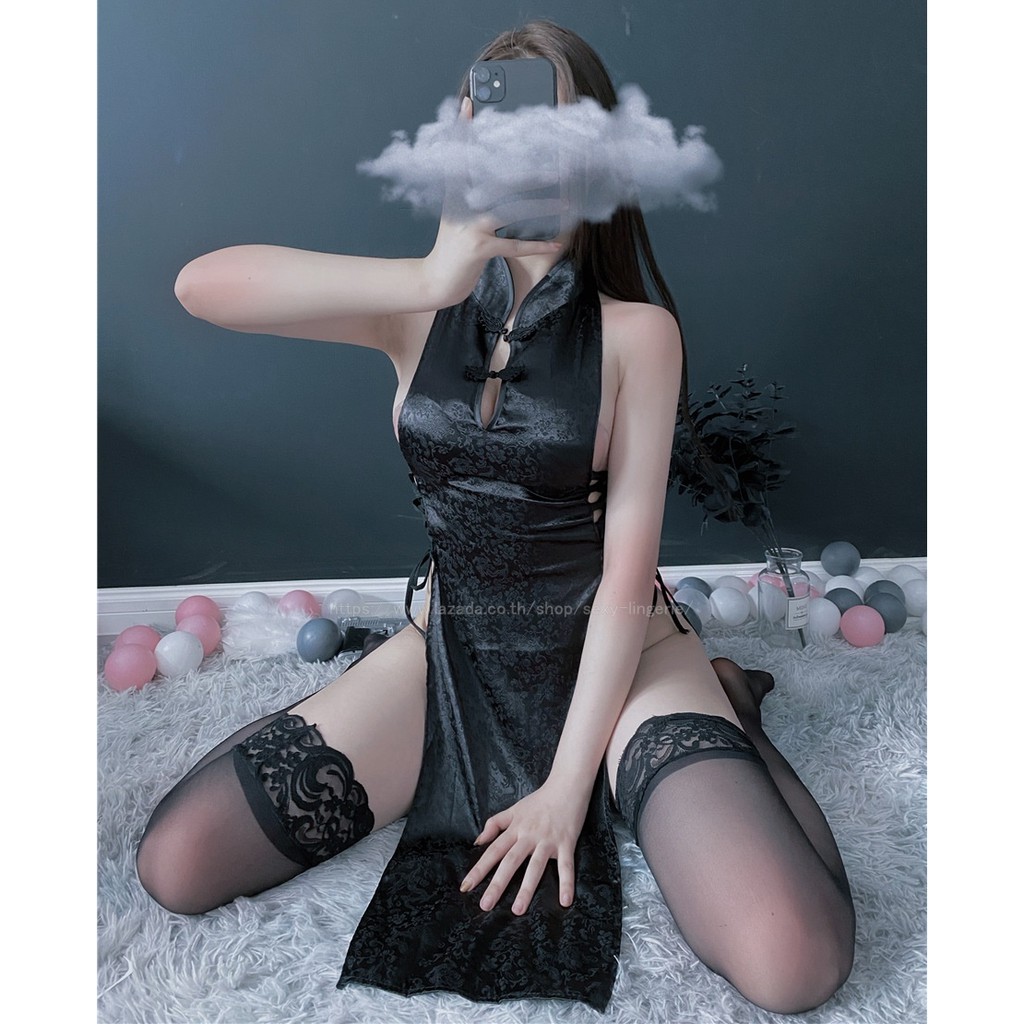 (รับของภายใน1-2วัน)_ชุดกี่เพ้า_154_ชุดสาวจีน_ชุดเดรสจีน_ชุดจีน_ชุดนอนไม่ได้นอน_ชุดนอนเซ็กซี่_ชุดคอสเ