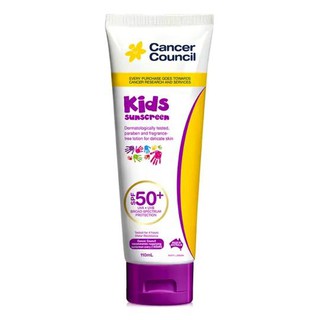 Cancer Council Kids Sunscreen SPF50+UVA/UVB for Delicate Skinโลชั่นกันแดดสำหรับเด็ก(Australia Imported) 110ml.