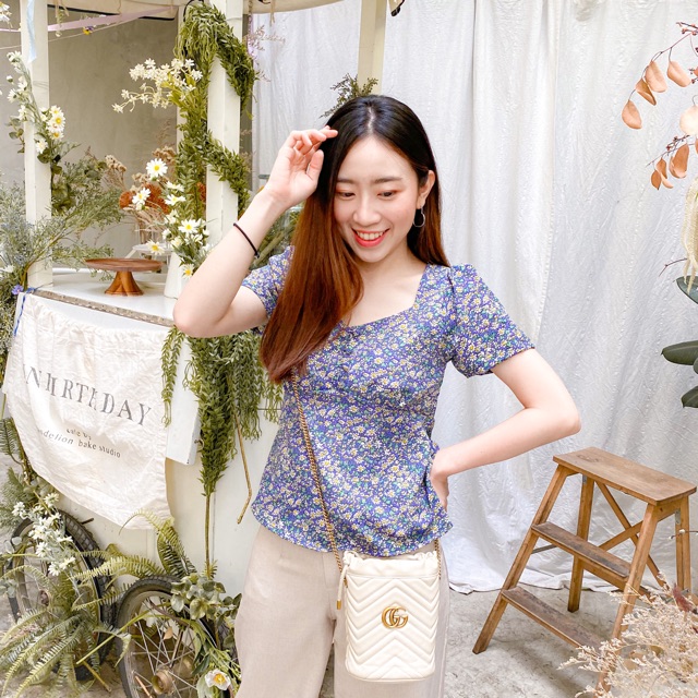 Pukpik bluee Top (พร้อมส่ง)