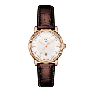 Tissot Carson Premium Automatic Lady ทิสโซต์ คาร์สัน T1222073603100 สีเงิน น้ำตาล นาฬิกาผู้หญิง