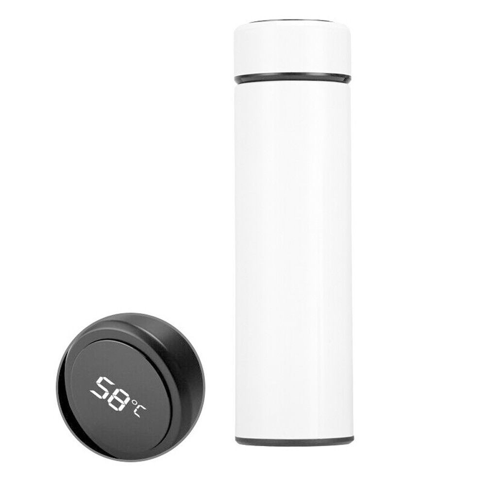 Please COD 500ml Keep Water Bottle Thermal Thermos Temperature Display ...