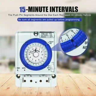 Timer Switch รุ่น TB388 ตัวตั้งเวลา ใช้กำลังไฟ12V/24V/220V DC/AC ไทม์เมอร์ ทามเมอร์ นาฬิกาตั้งเวลา 24 ชม