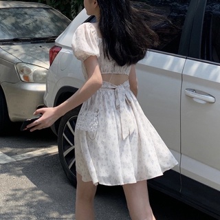 Dayday Girl เสื้อผ้าเด็กผู้หญิง|ชุดเดรสแขนพัฟ ผ้าชีฟอง แบบบาง ประดับคริสตัล แฟชั่นฤดูร้อน สําหรับผู้หญิง