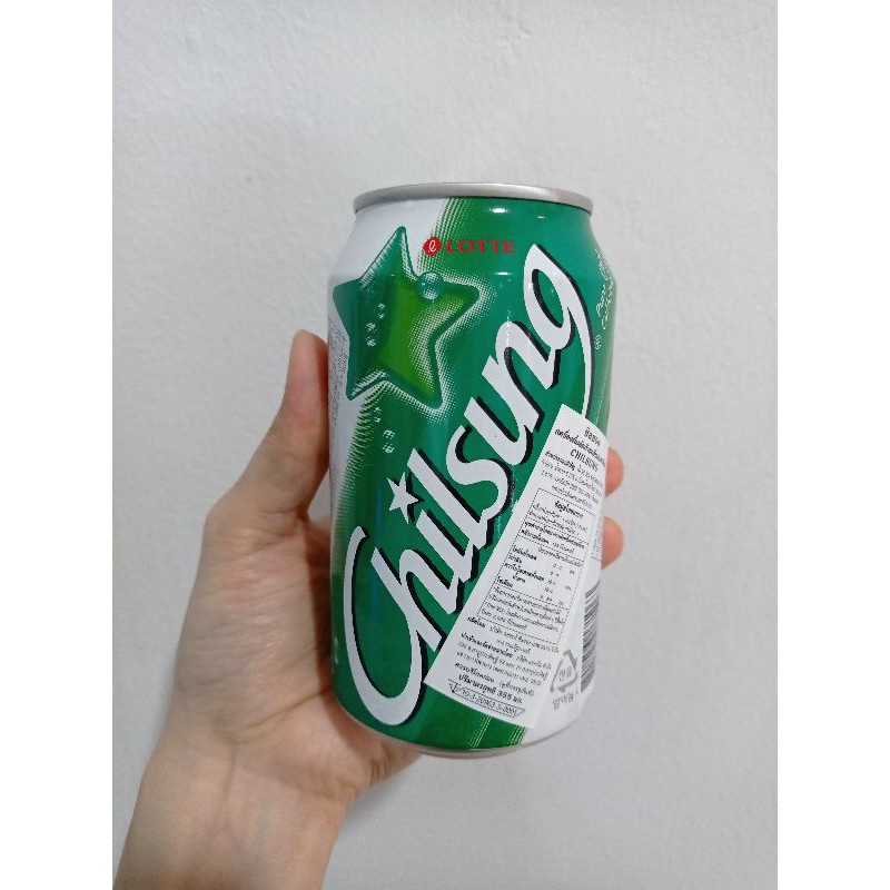 lotte chilsung cider น้ำอัดลมเกาหลี ชิลซองไซเดอร์ สไปรท์เกาหลี 롯데칠성사이다 355ml