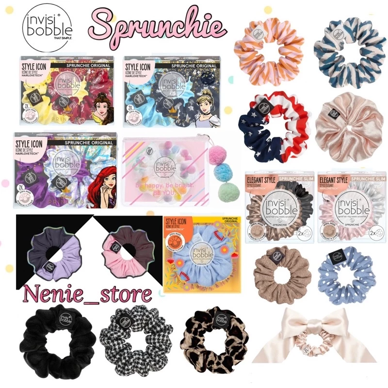 🌈พร้อมส่ง✨สีเยอะมาก Invisibobble Sprunchie นำเข้าจากเยอรมันแท้💯