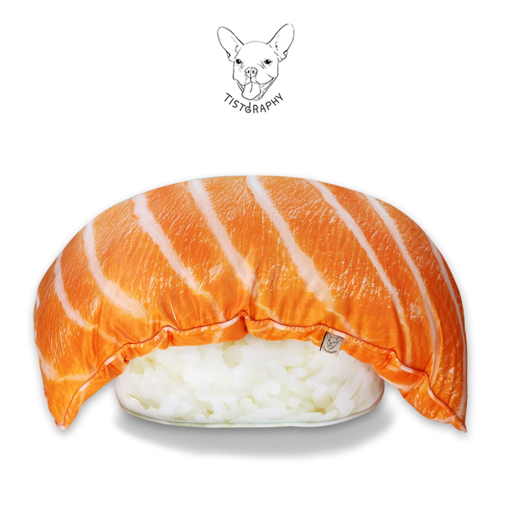 salmon sushi pillow