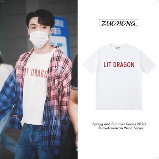 [COD]เสื้อยืดแขนสั้น พิมพ์ลายตัวอักษร Zhang Yixing แฟชั่นฤดูร้อน สําหรับผู้ชาย และผู้หญิง S-5XL