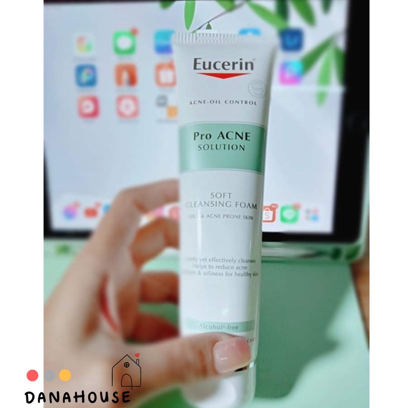 ✨โค้ดส่วนลด50%✨โฟมล้างหน้าEucerin Pro Acne Solution Soft Cleansing Foam