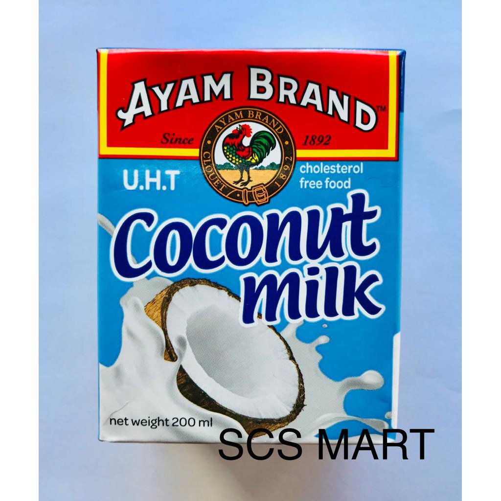 Ayam Brand Coconut Milk 200ml Santan Kotak Cap Ayam