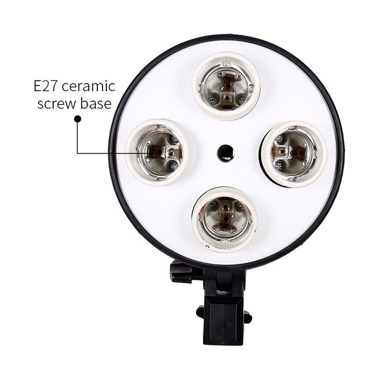 ไฟสตูดิโอ พร้อมขั้วไฟ4ขั้ว Softbox 50x70cmและขาตั้งไฟ2เมตร(1ชุด)