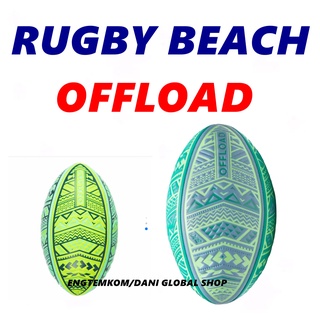 ลูกรักบี้ชายหาด BEACH RUGBY BALL FOR FAMILY AND KID OFFLOAD รุ่น R100 Midi Maori