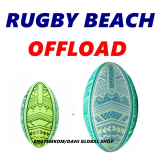 ลูกรักบี้ชายหาด ลูกรักบี้ รักบี้ชายหาด BEACH RUGBY BALL FOR FAMILY AND KID OFFLOAD รุ่น R100 Midi Maori