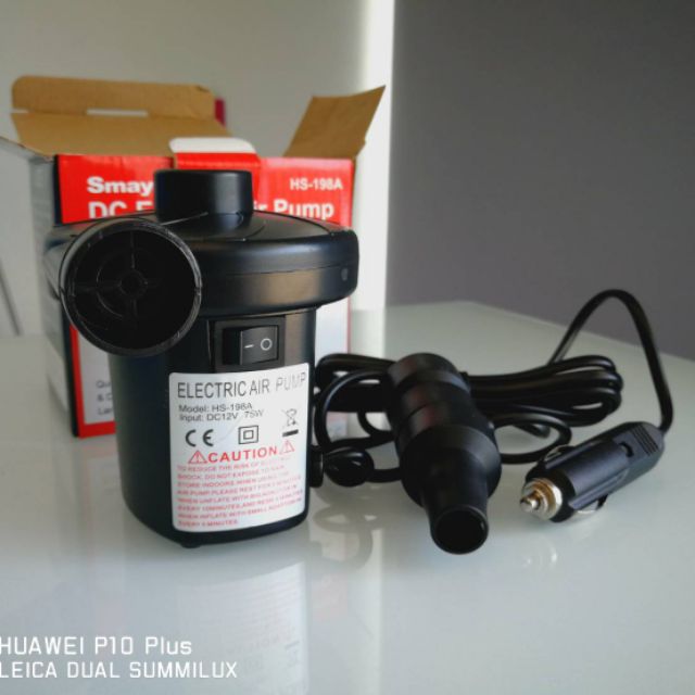 พร้อมส่ง Electric Air Pump ปั้มลมไฟฟ้า ใช้กับที่จุดบุหรี่ในรถเท่านั้น---มีกล่อง