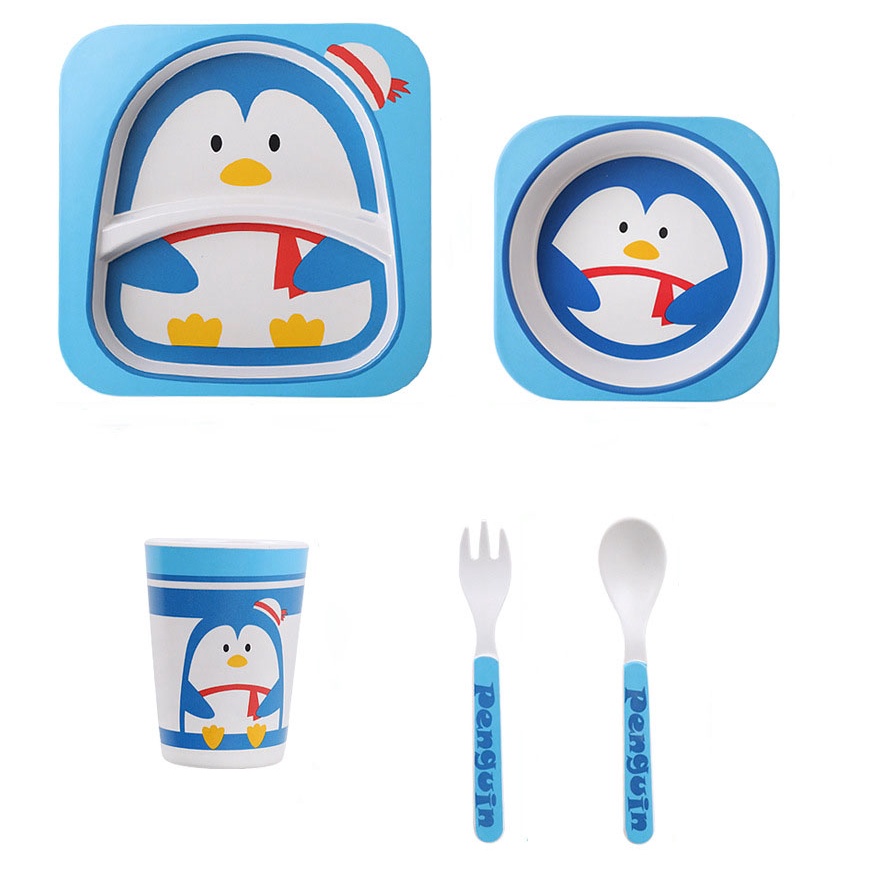 DODOLOVE ชุดจานชาม สำหรับเด็ก Bamboo Ware Kids Set ชุดจานชามเยื่อไผ่ อุปกรณ์ทานอาหารสำหรับเด็ก - รูปที่ 2