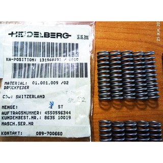 #0291 Compression spring - SM102 (01.001.009/02) Heidelberg Spare Parts