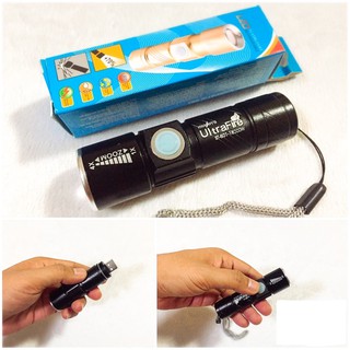 ไฟฉาย ไฟฉายชาร์จไฟ USB Ultrafire 18000w พร้อมส่ง ราคาถูก