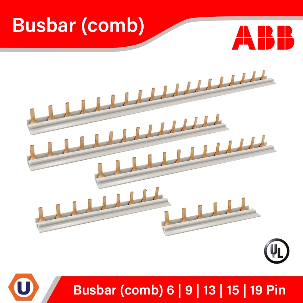 Busbar (comb) 6 | 9 | 13 | 15 | 19  pin - ABB (System Pro M) - for System Pro M modular enclosures B