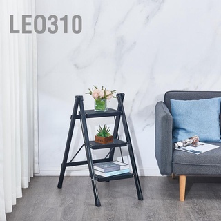 Leo310 บันไดพลาสติก 3 ขั้น พับได้ ทนทาน สําหรับตั้งโชว์หนังสือ แจกัน