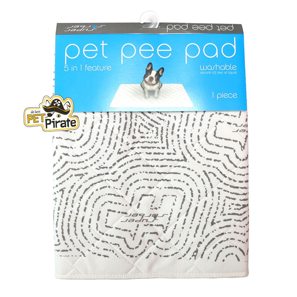 Pet Pee Pad เพ็ทพีแพด แผ่นรองฉี่หมา สีขาว แบบซักได้ ประหยัด ใช้ได้นาน อายุการใช้งาน 2 ปี เก็บกลิ่นดี สำหรับสุนัขและแมว